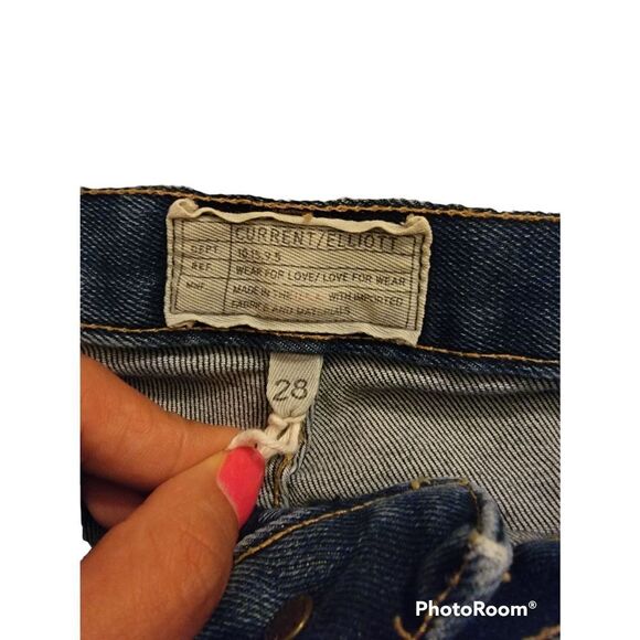Current/Elliott Denim Mini Skirt Sz 28 - Picture 2 of 4